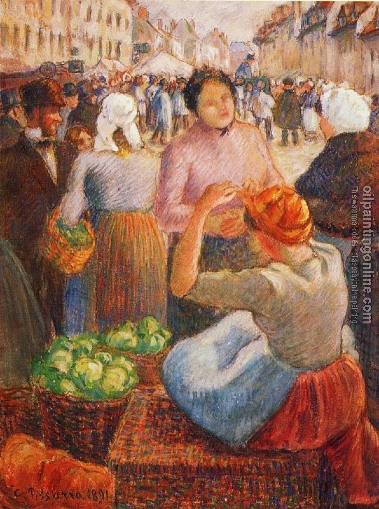 Pissarro, Camille - Marketplace, Gisors